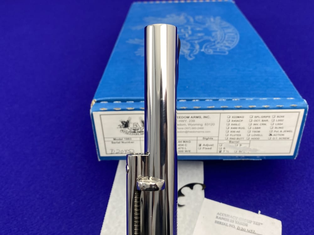 Freedom Arms Model 83 Premier Grade .454 Casull *MIRRORED BRIGHT STAINLESS*-img-38