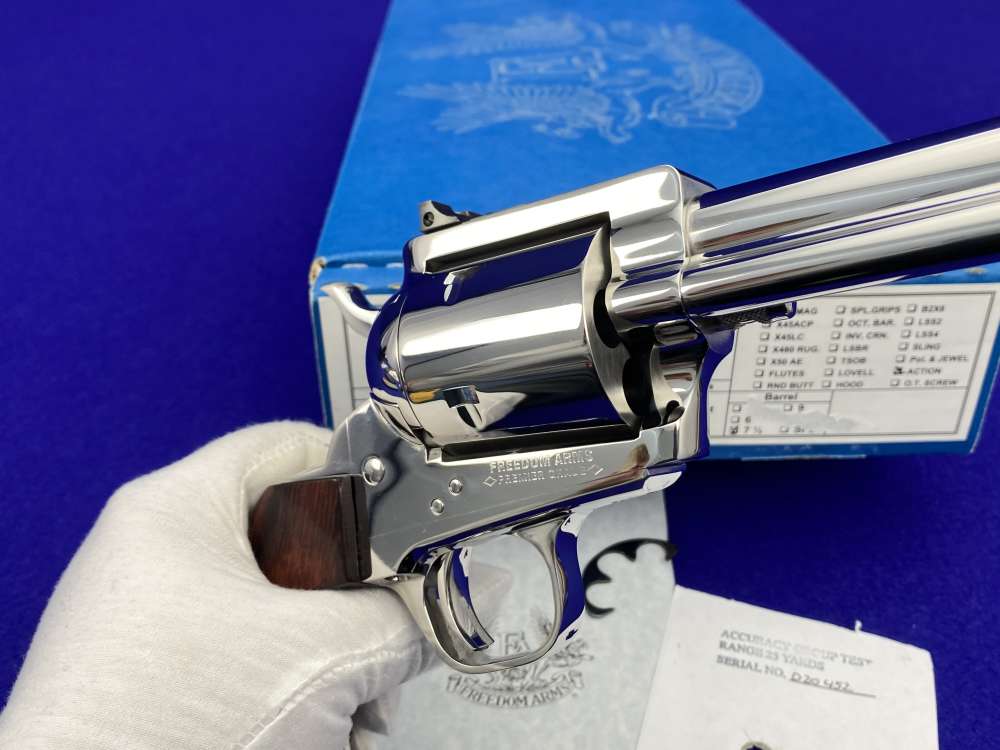 Freedom Arms Model 83 Premier Grade .454 Casull *MIRRORED BRIGHT STAINLESS*-img-52
