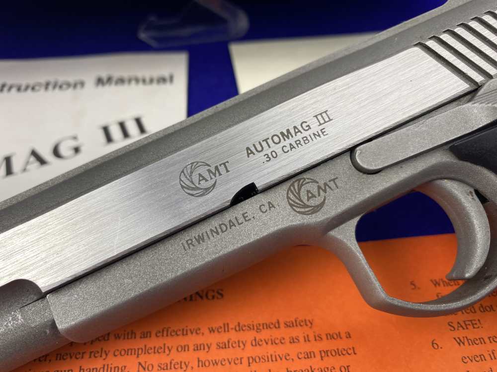 AMT Automag III .30 Carbine 6.5" *COLLECTIBLE LIMITED PRODUCTION MODEL*-img-7