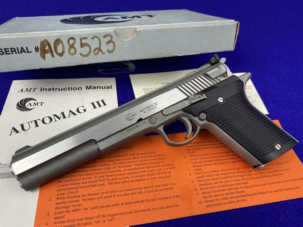 AMT Automag III .30 Carbine 6.5" *COLLECTIBLE LIMITED PRODUCTION MODEL*-img-2