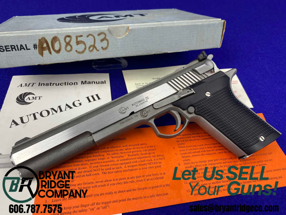 AMT Automag III .30 Carbine 6.5" *COLLECTIBLE LIMITED PRODUCTION MODEL*-img-0