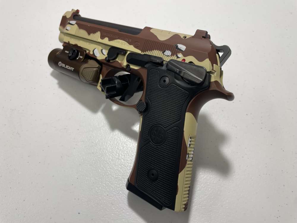 Beretta 92XI "Chocolate Chip" SAO 9mm – Rare Factory Finish -img-3