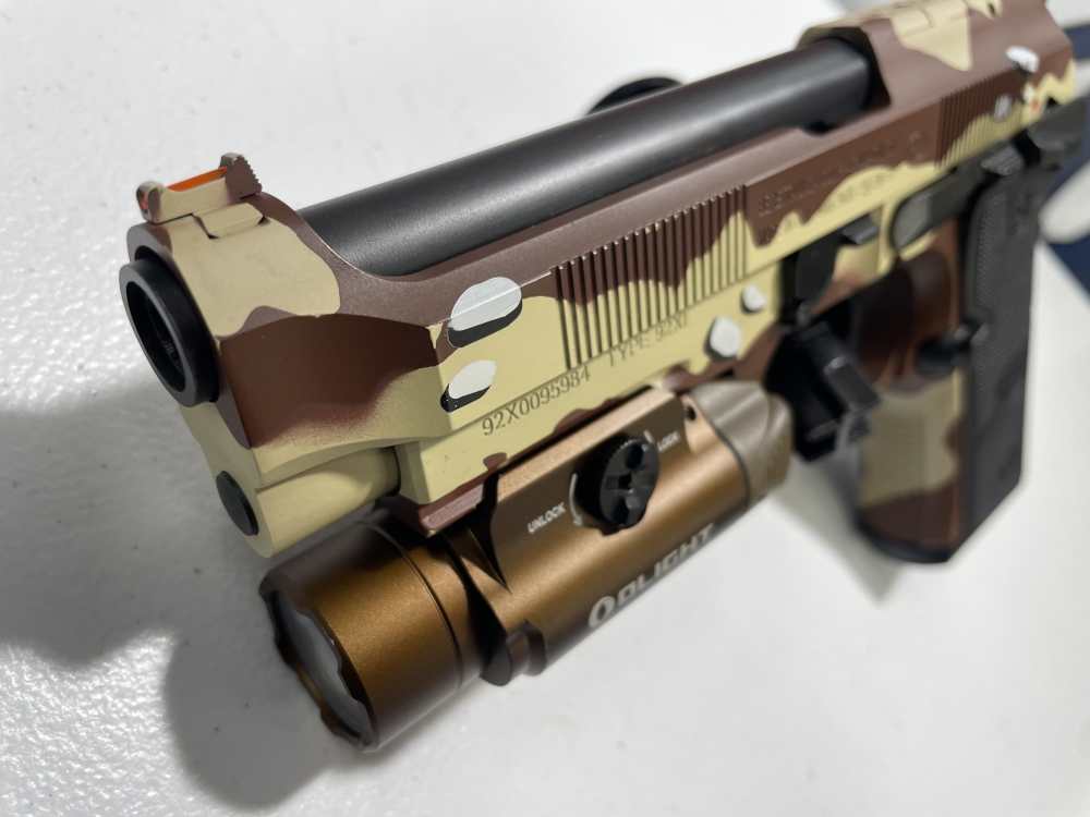 Beretta 92XI "Chocolate Chip" SAO 9mm – Rare Factory Finish -img-7