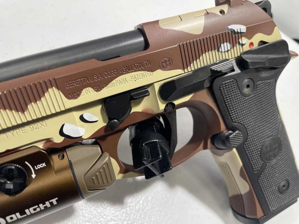 Beretta 92XI "Chocolate Chip" SAO 9mm – Rare Factory Finish -img-8