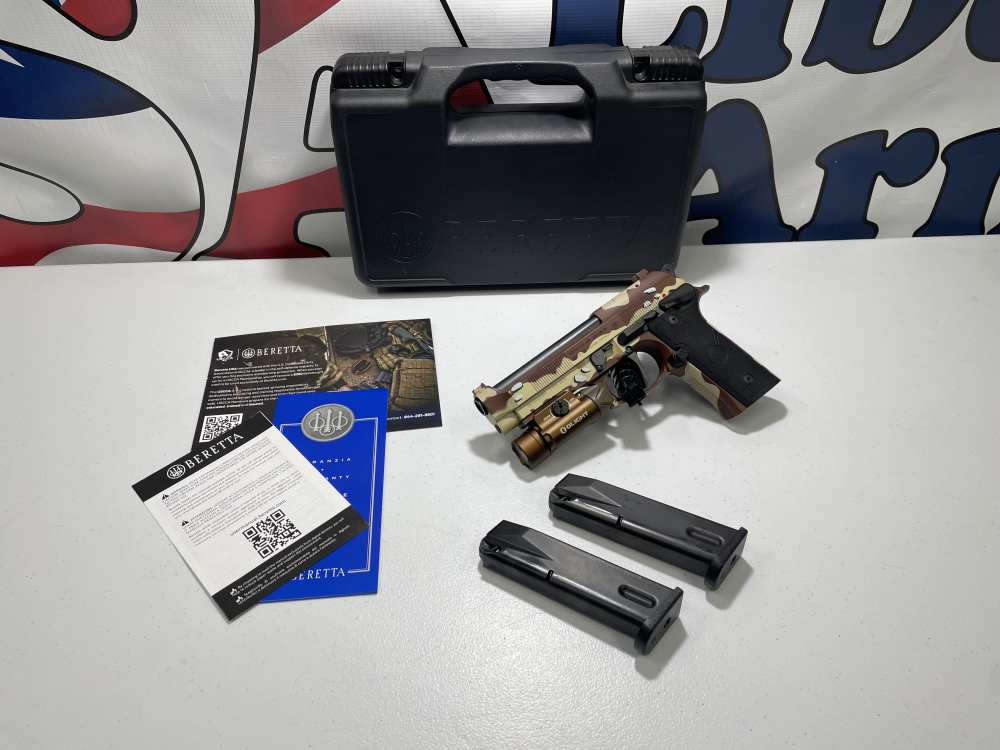 Beretta 92XI "Chocolate Chip" SAO 9mm – Rare Factory Finish -img-0