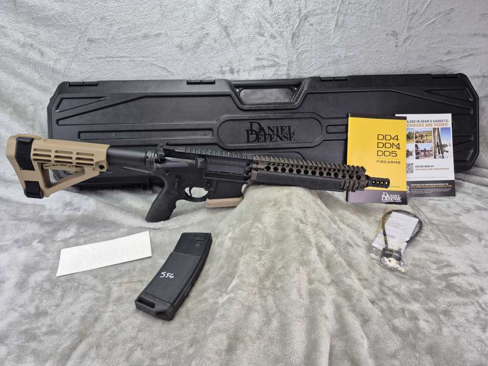 Daniel Defense DD4 MK18 5.56 AR15 Pistol 10.3” 32rd – Factory Case – EXC!-img-0