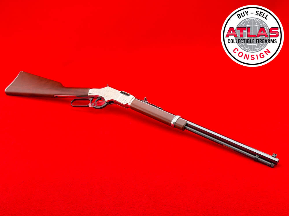 Factory Engraved Henry Golden Boy Silver Eagle .22 WMR 20" Octagon-img-12
