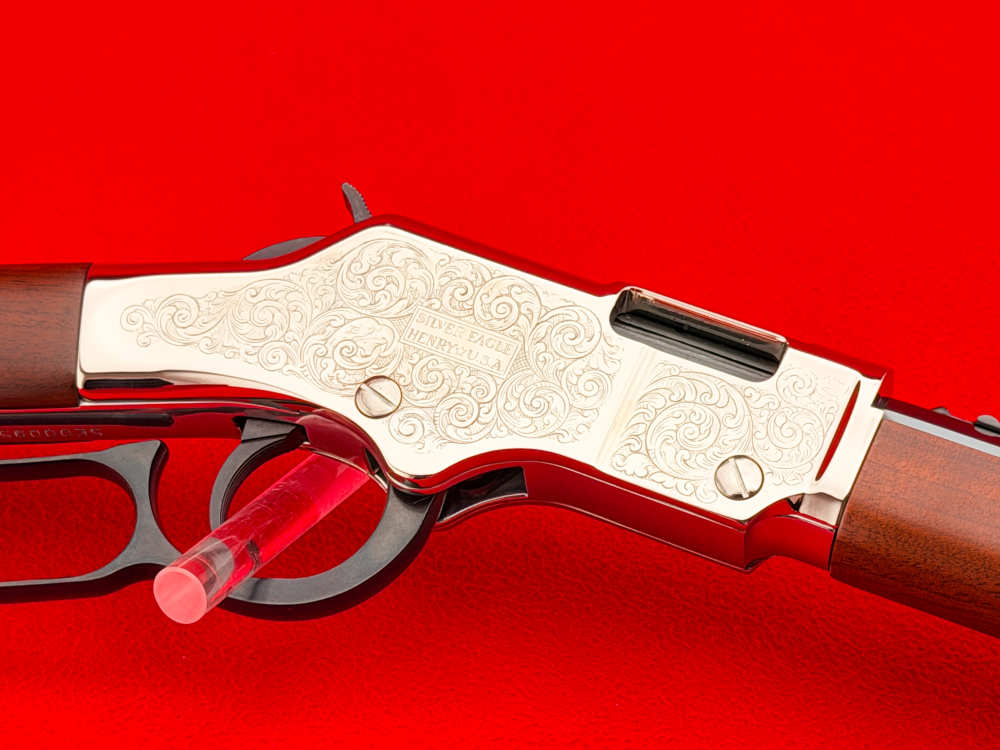 Factory Engraved Henry Golden Boy Silver Eagle .22 WMR 20" Octagon-img-18