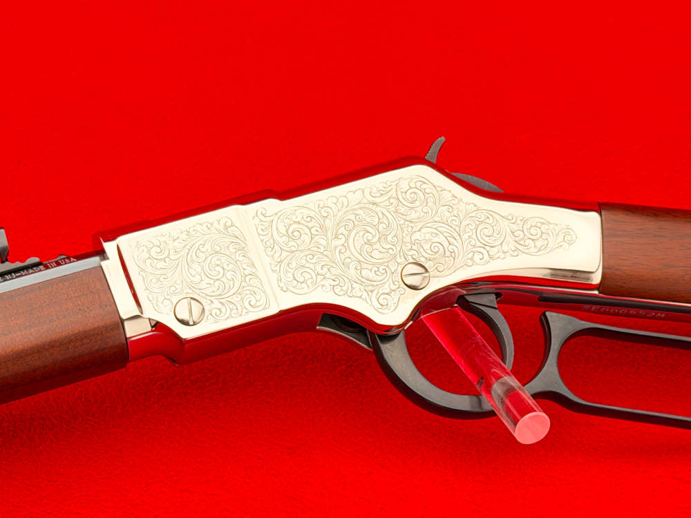 Factory Engraved Henry Golden Boy Silver Eagle .22 WMR 20" Octagon-img-9