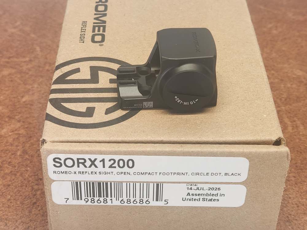 Sig Sauer Romeo-X Reflex Sight Open Compact Footprint Circle Dot Black-img-0