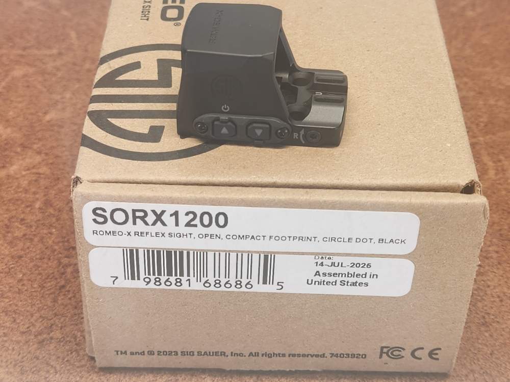 Sig Sauer Romeo-X Reflex Sight Open Compact Footprint Circle Dot Black-img-1
