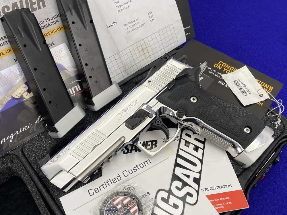 ULTIMATE BRIGHT STAINLESS Sig Sauer P226 X-Five CUSTOM WORKS 9mm Luger 100%-img-54