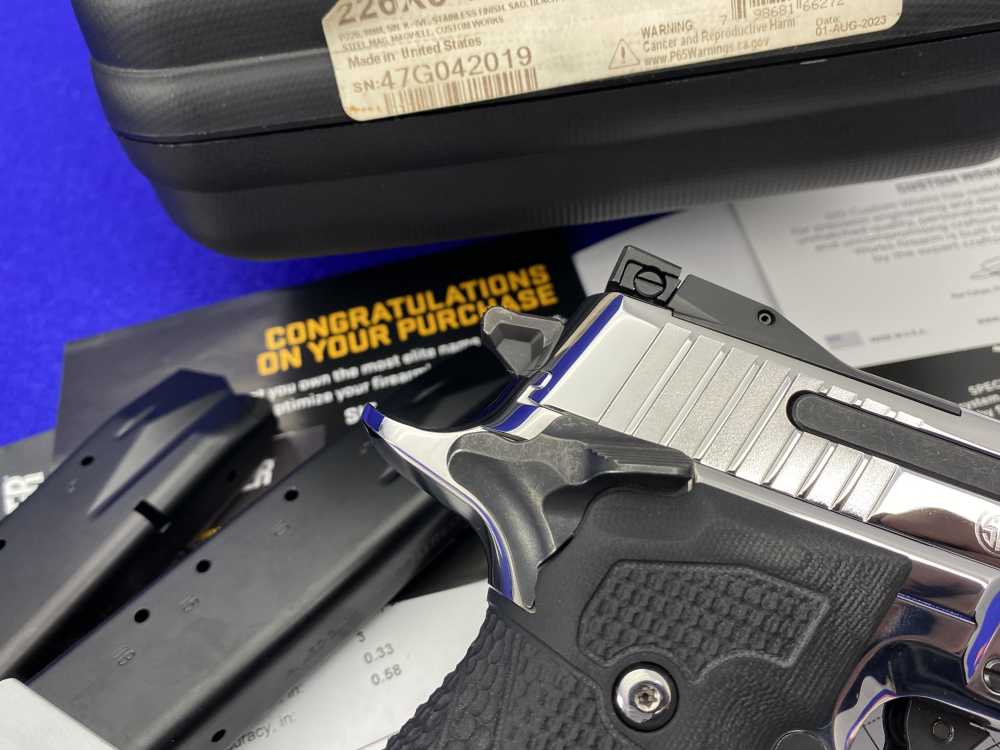 ULTIMATE BRIGHT STAINLESS Sig Sauer P226 X-Five CUSTOM WORKS 9mm Luger 100%-img-16