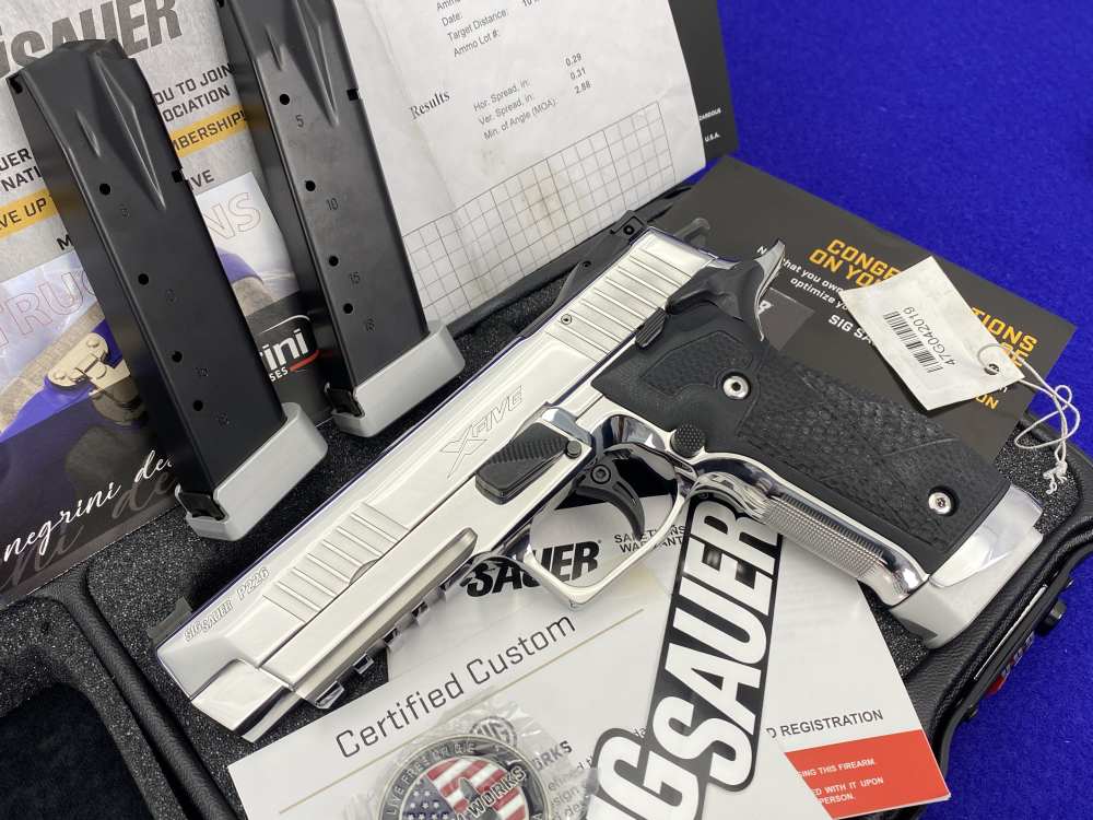 ULTIMATE BRIGHT STAINLESS Sig Sauer P226 X-Five CUSTOM WORKS 9mm Luger 100%-img-56