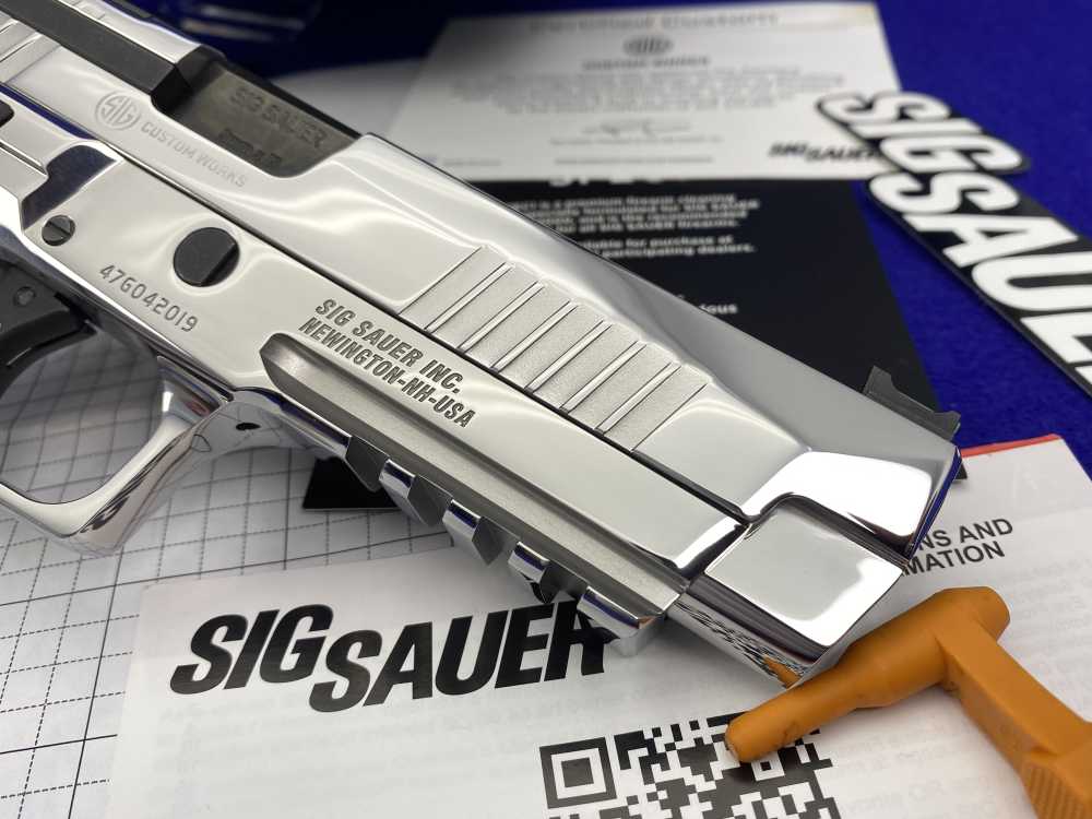 ULTIMATE BRIGHT STAINLESS Sig Sauer P226 X-Five CUSTOM WORKS 9mm Luger 100%-img-19