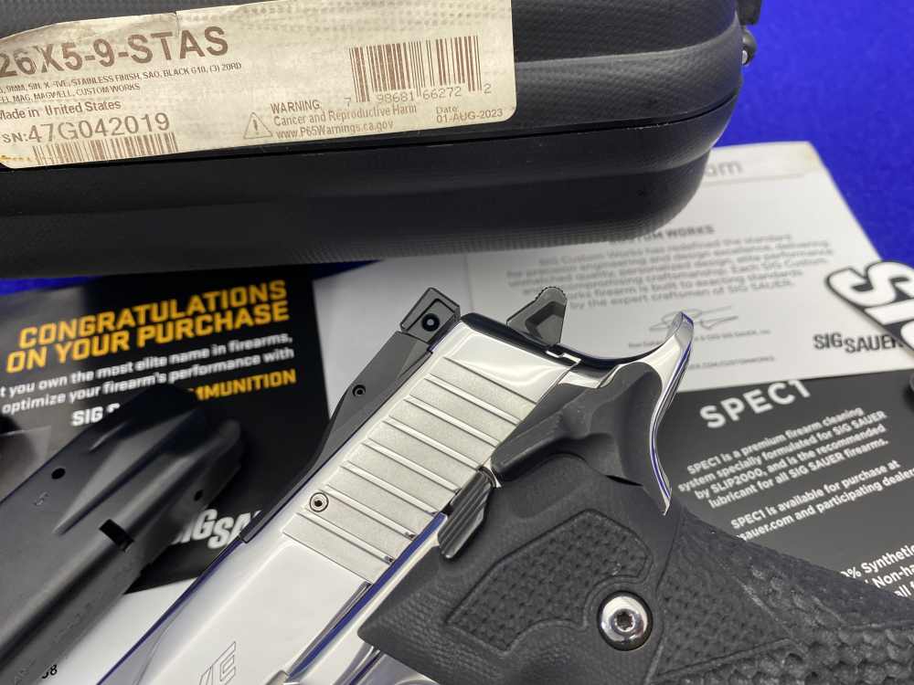 ULTIMATE BRIGHT STAINLESS Sig Sauer P226 X-Five CUSTOM WORKS 9mm Luger 100%-img-6