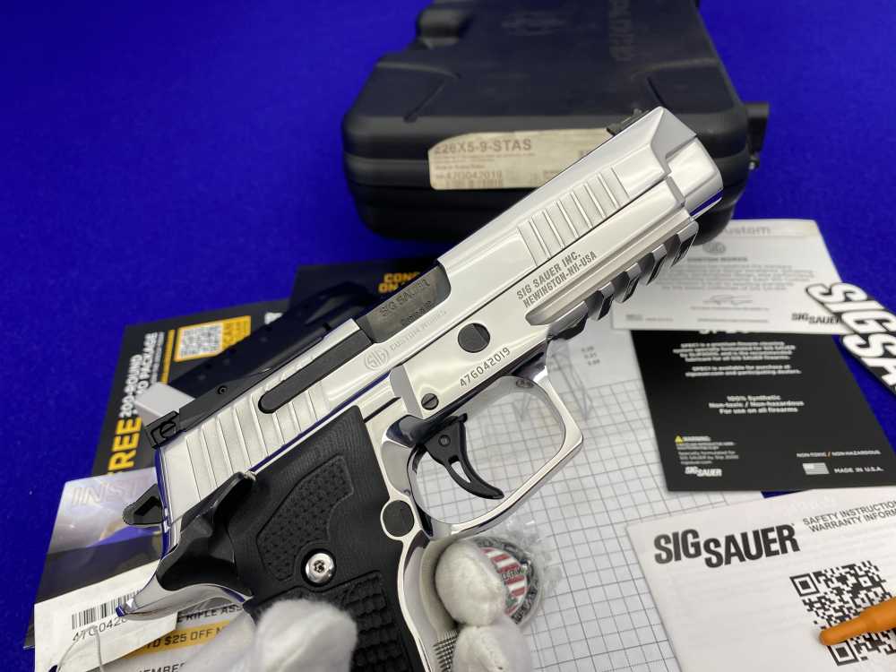 ULTIMATE BRIGHT STAINLESS Sig Sauer P226 X-Five CUSTOM WORKS 9mm Luger 100%-img-45
