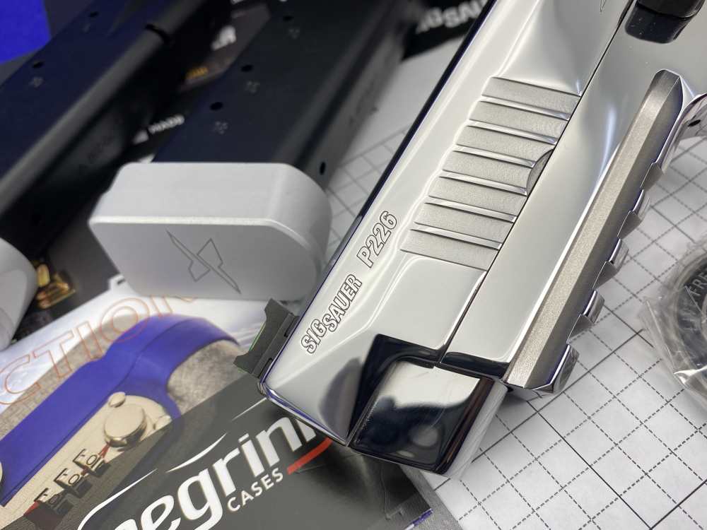ULTIMATE BRIGHT STAINLESS Sig Sauer P226 X-Five CUSTOM WORKS 9mm Luger 100%-img-11