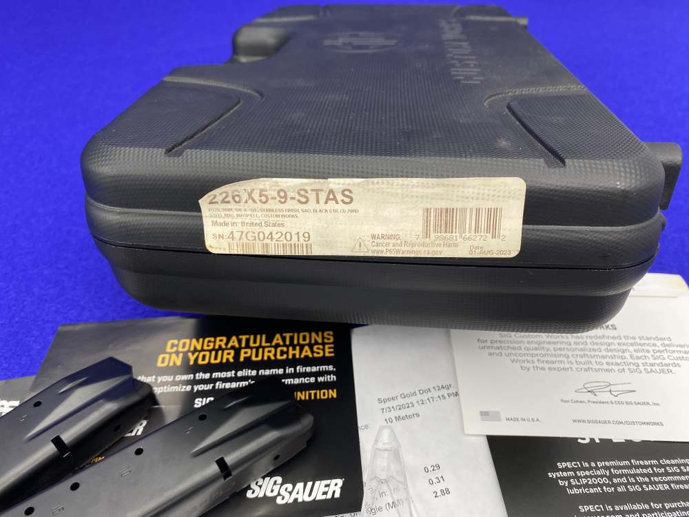 ULTIMATE BRIGHT STAINLESS Sig Sauer P226 X-Five CUSTOM WORKS 9mm Luger 100%-img-46