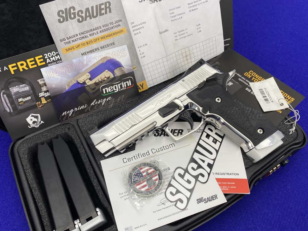 ULTIMATE BRIGHT STAINLESS Sig Sauer P226 X-Five CUSTOM WORKS 9mm Luger 100%-img-2