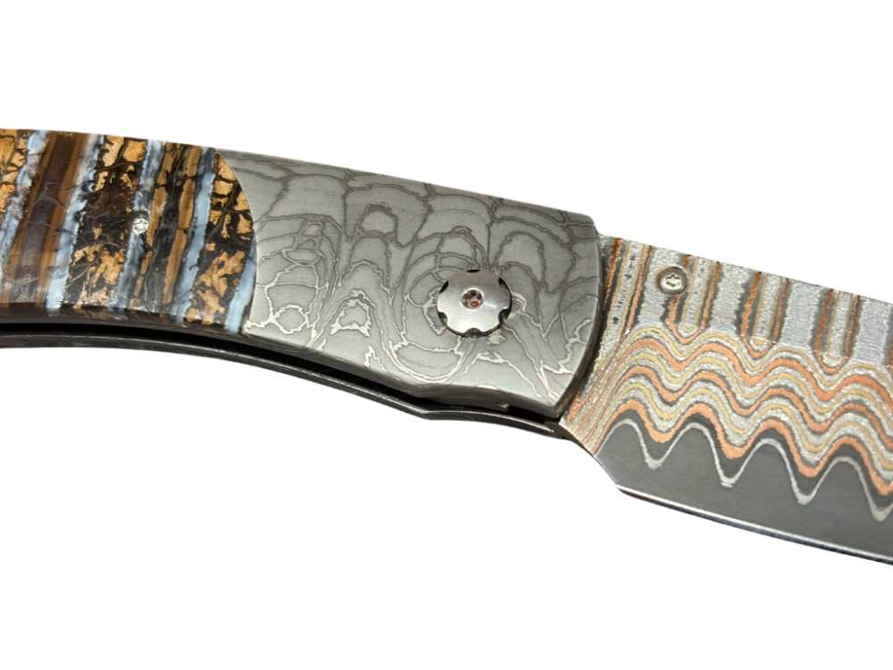 William Henry B12 Copper Curl Pocket Knife -img-6