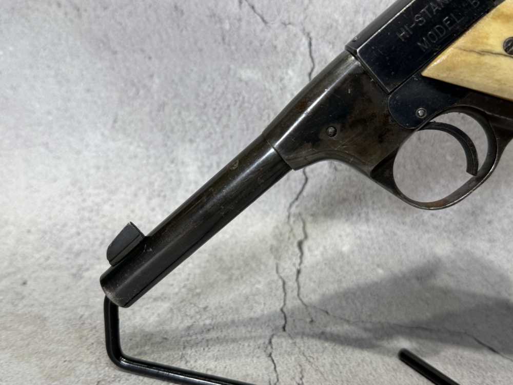 Hi Standard model B Type 1-A 1932 22LR 4.5" four digit serial -img-1