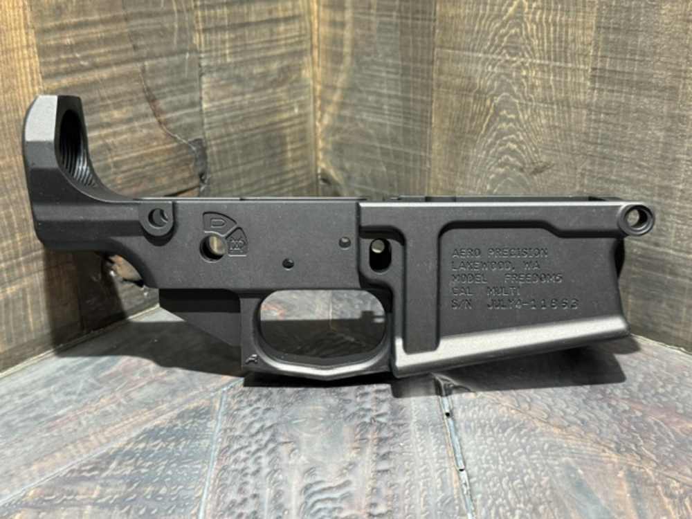 Aero Precision M5 AR10 Lower Receiver - Special Freedom Edition - Black-img-1