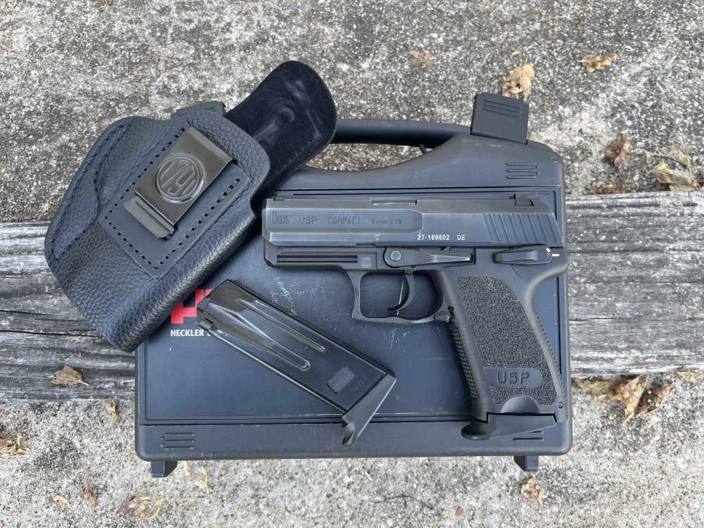 HK USP Compact 9mm Boxed 2 Mags Holster PENNY NO RESERVE! .01 $.01 -img-0