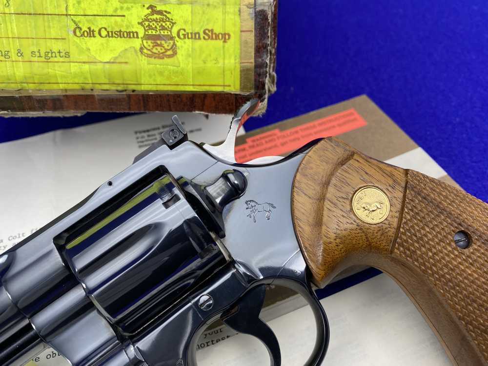 MINT & COMPLETE Colt Python .357Mag Royal Blue 6" COVETED COLT CUSTOM SHOP-img-4