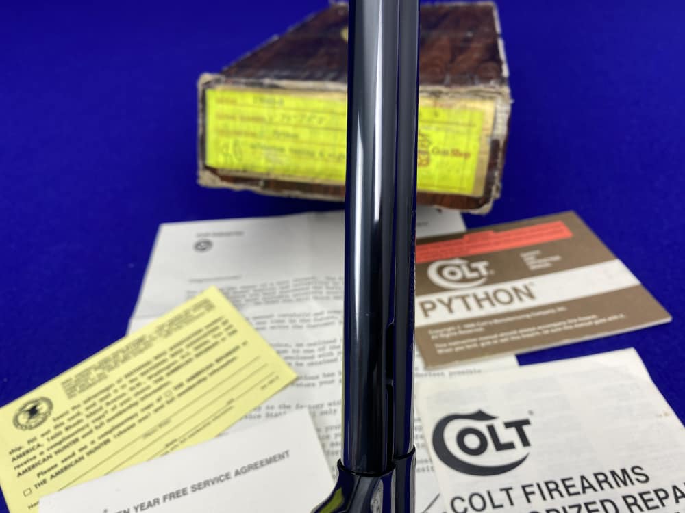 MINT & COMPLETE Colt Python .357Mag Royal Blue 6" COVETED COLT CUSTOM SHOP-img-41