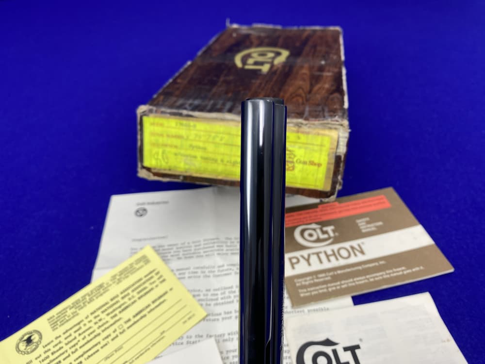 MINT & COMPLETE Colt Python .357Mag Royal Blue 6" COVETED COLT CUSTOM SHOP-img-42