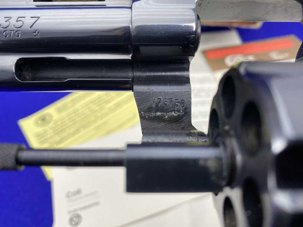 MINT & COMPLETE Colt Python .357Mag Royal Blue 6" COVETED COLT CUSTOM SHOP-img-53