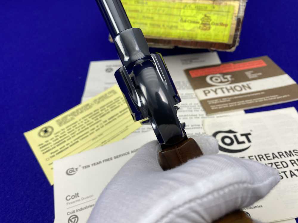 MINT & COMPLETE Colt Python .357Mag Royal Blue 6" COVETED COLT CUSTOM SHOP-img-37