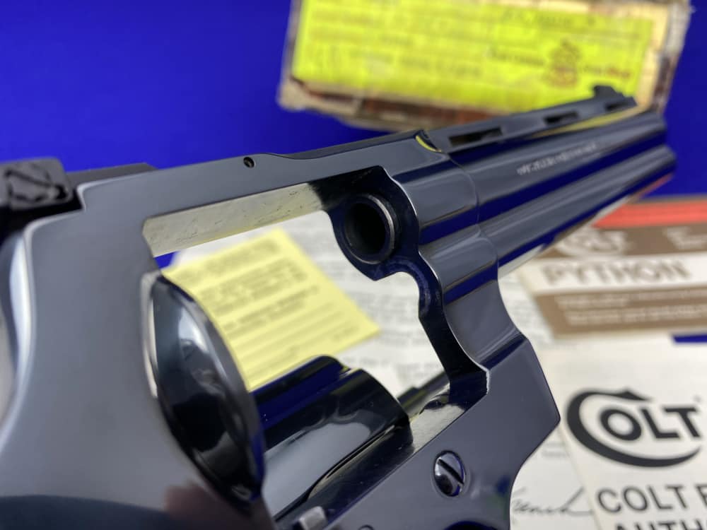 MINT & COMPLETE Colt Python .357Mag Royal Blue 6" COVETED COLT CUSTOM SHOP-img-56
