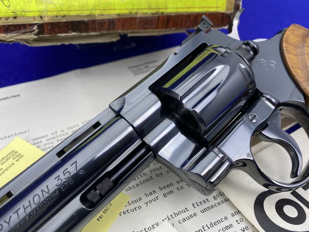 MINT & COMPLETE Colt Python .357Mag Royal Blue 6" COVETED COLT CUSTOM SHOP-img-6