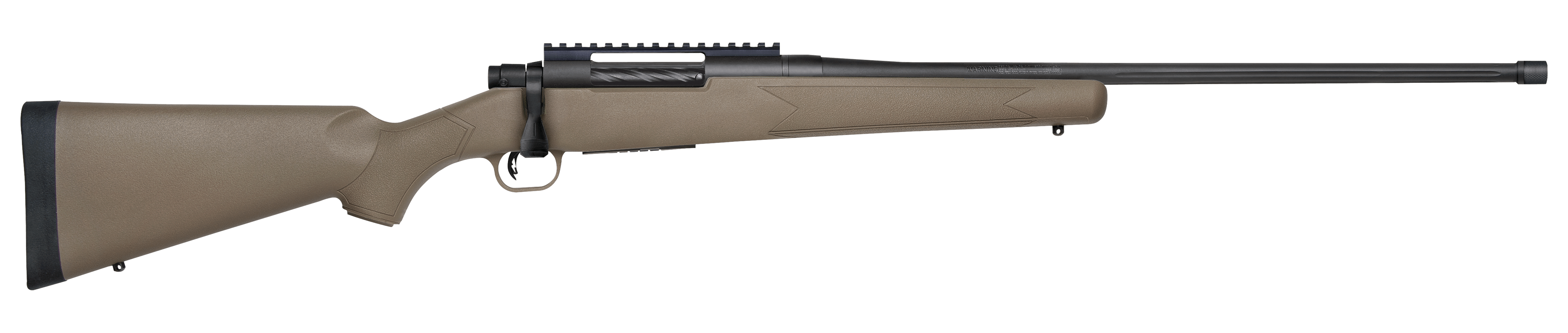 Mossberg Patriot Predator 7mmPRC 3+1 24 Fluted/Threaded Blued FDE Syn Stock-img-1