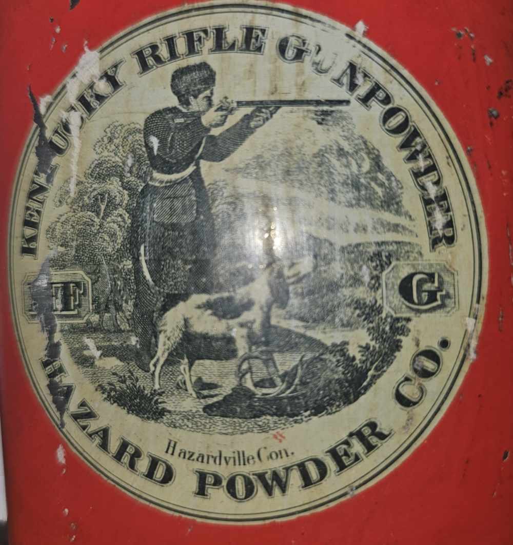 Antique Hazard Powder Kentucky Rifle Gunpowder Vintage Tin-img-15