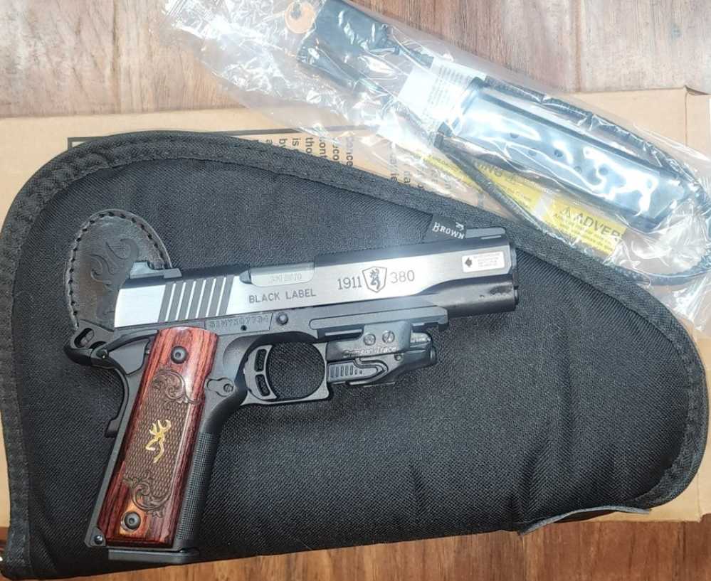 Browning 1911-380 Black Label Medallion 380 ACP Matte Black -img-1