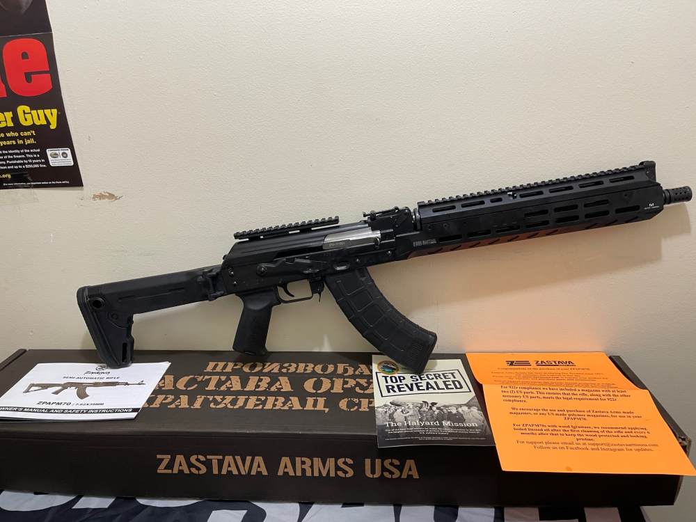 Zastava ZPAPM70 XR Extended Rail Z PAP M70 7.62x39 AK-47 ZR776XR magpul  -img-1
