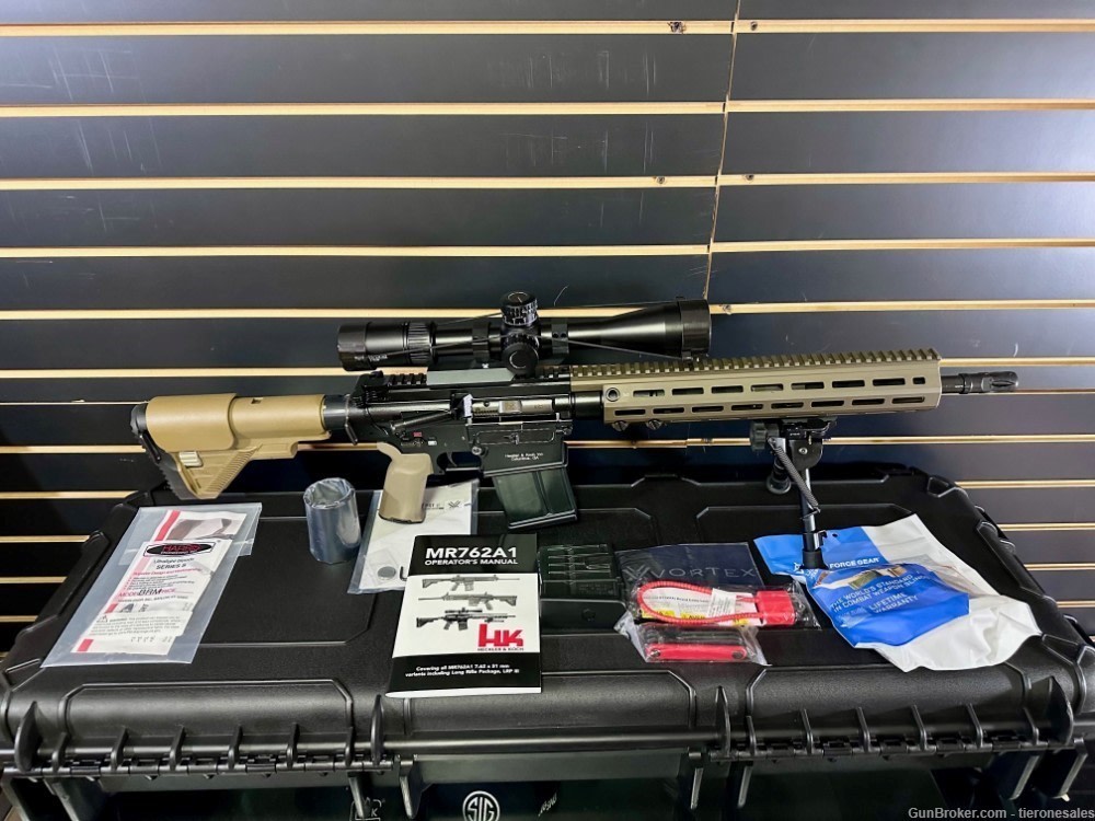 HK MR762 A1 MR 762 A1 LRP III 7.62x51 FDE Rifle package like M110A1 -img-1