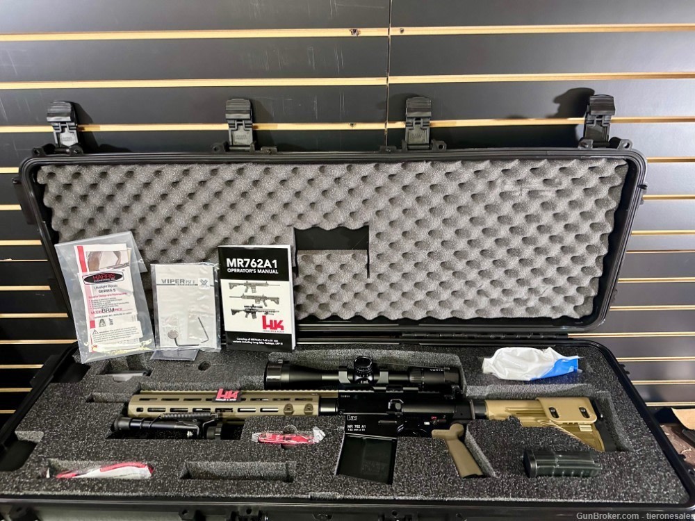 HK MR762 A1 MR 762 A1 LRP III 7.62x51 FDE Rifle package like M110A1 -img-2