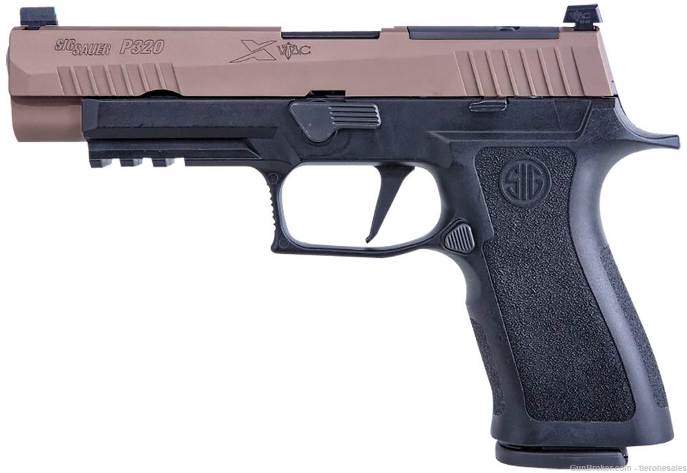 Sig 320 P320 X Full Size VTAC 9MM Pistol X VTAC FDE/BLK w/ night sights-img-0
