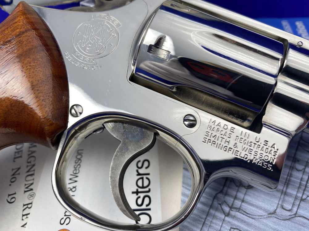 1975 Smith Wesson 19-3 Combat Magnum *HIGHLY SOUGHT AFTER NICKEL 4" BARREL*-img-18