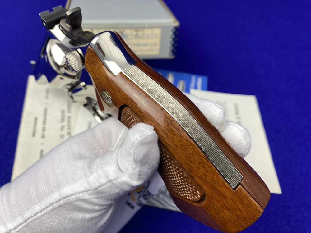 1975 Smith Wesson 19-3 Combat Magnum *HIGHLY SOUGHT AFTER NICKEL 4" BARREL*-img-25