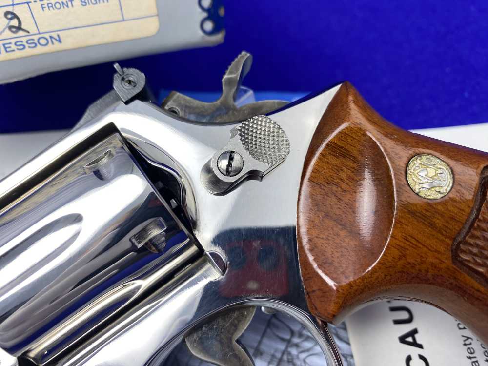 1975 Smith Wesson 19-3 Combat Magnum *HIGHLY SOUGHT AFTER NICKEL 4" BARREL*-img-5