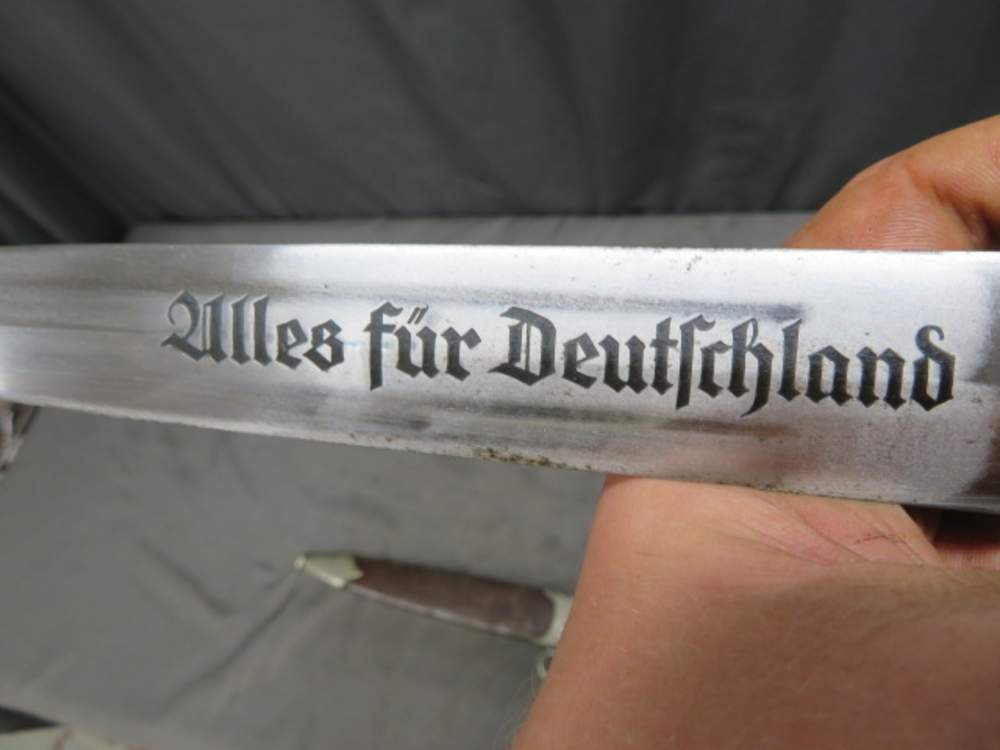 WWII GERMAN SA DAGGER-ORIGINAL-GROUND ROHM-GEBRUDER HELLER-img-9