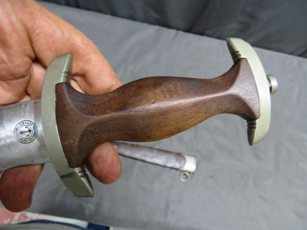 WWII GERMAN SA DAGGER-ORIGINAL-GROUND ROHM-GEBRUDER HELLER-img-13