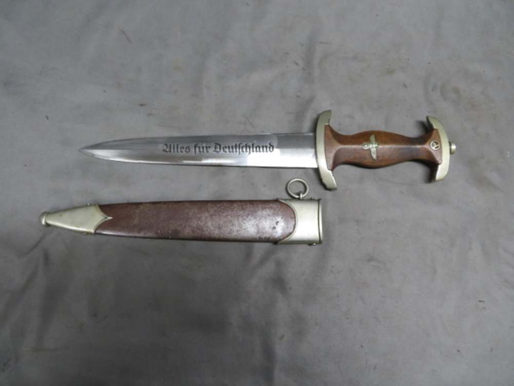 WWII GERMAN SA DAGGER-ORIGINAL-GROUND ROHM-GEBRUDER HELLER-img-0