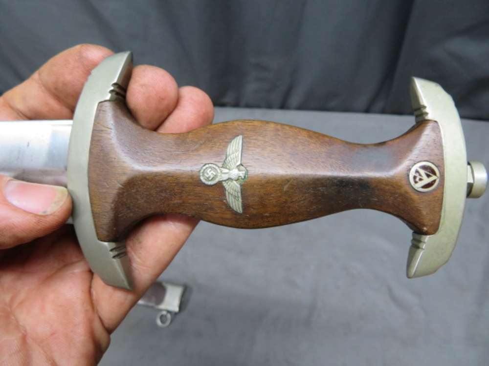 WWII GERMAN SA DAGGER-ORIGINAL-GROUND ROHM-GEBRUDER HELLER-img-10