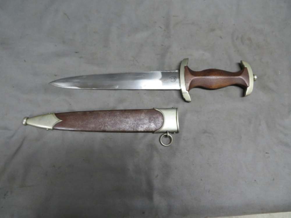 WWII GERMAN SA DAGGER-ORIGINAL-GROUND ROHM-GEBRUDER HELLER-img-3